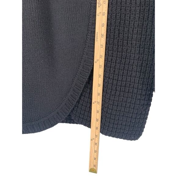 Pallas Original Pure Wool Hand Loomed Ireland Black Sweater Coat Medium - Picture 11 of 13